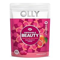 OLLY Collagen Gummy Rings for Skin Elasticity, Undeniable Beauty Gummies for Hair Skin Nails, 60 Count
