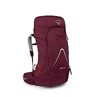 Osprey Aura AG LT 50L Women's Backpacking Backpack, Antidote Purple, WM/L