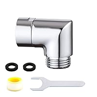 Shower Head Elbow Adapter, Shower Arm Elbow Adapter for Hand Showers and Wall-mounted Showers，Shower Arm Extension (90degree）