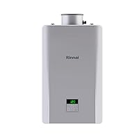 Rinnai REP199iN Smart-Circ Non-Condensing Natural Gas Tankless Water Heater with Built-In Recirculation Pump, Up to 7.9 GPM, Indoor Installation, 199,000 BTU
