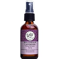 Wild Essentials Bulgarian Lavender All Natural Spray, 2 Ounce, 60ml, Relaxing and Calming, Sleep, Made with 100% Essential Oils, Organic Witch Hazel, Aromatherapy, Room, Linen, Body Spray