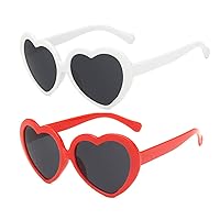 Retro Vintage Narrow Cat Eye Sunglasses for kids heart shaped sunglasses