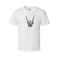 Men's Rock and Roll Skeleton Graphic T-Shirt
