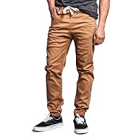 Victorious Men's Casual Twill Stretch Jogger Pants