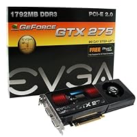 EVGA 896-P3-1171-AR GeForce GTX 275 Superclocked 896 MB DDR3 PCI-Express 2.0 Graphics Card