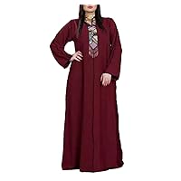 Abayas For Women Hooded Long Sleeve Maxi Dress Rhinestone Beaded Caftan Marocain Abaya Turkey