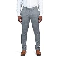 Slim Fit Slacks Plaid Tweed Men's Dress Pants SD95818