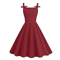 Tea Party 1950s Vintage Audrey Hepburn Sleeveless Spring Dress for Women 2024 A-line Bridesmaid Cocktail Prom Dress