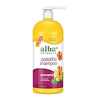 Alba Botanica Colorific Shampoo, Plumeria, 32 Oz