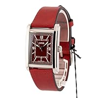 Oris Rectangular Red Dial & Leather Strap - Model Number: 01 561 7783 4068-07 5 19 18