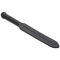 Master Series Stung Dual Tip Silicone Tawse BDSM Paddle. Spanking Paddle Tool, Flogger Sex Whips and Sex Bondage Toys for Adult Women, Men and Couples. 15 Inches Long, Black