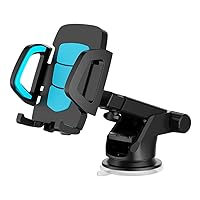 Disassembled Mobile Phone Vehicle Support, Accessory Kits On Desktop; Driving; Mobile Phone; Windscreen, 230x105x60(MM), Blue, 2 Pieces Vehicle Bracket Cradle Stand Mounts