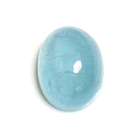 Natural Cabochon Aquamarine Gemstone 1 Carat Oval Shape Loose Stone For Jewelry at Wholesale