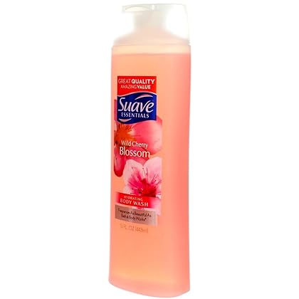 Suave Essentials Body Wash Wild Cherry Blossom 15 oz