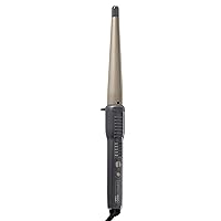CONAIR INFINITIPRO Tourmaline Ceramic 1-Inch to 1/2-Inch Curling Wand, Tapered wand produces beachy waves