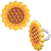 Sunflower Cupcake Rings Party Favors - 24 pc
