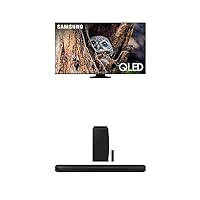 SAMSUNG 50-Inch Class QLED 4K Q80D Series Quantum HDR+ Smart TV (QN50Q80D, 2024 Model) Q800D 5.1.2ch Soundbar w/Wireless Dolby Atmos Audio, Q-Symphony,(Newest Model)