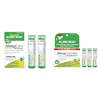 Boiron AllergyCalm On The Go Hay Fever Relief Pellets 2 Count and AllergyCalm Kids Allergy Relief Pellets 240 Count