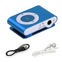 PULABO Player Music Player Support Micro Card Media Player Blue Small Clip Durable Useful and Practical Nice Design Practical Design and Durable