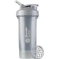 BlenderBottle Classic V2 Shaker Bottle Perfect for Protein Shakes and Pre Workout, 28-Ounce, Pebble Grey