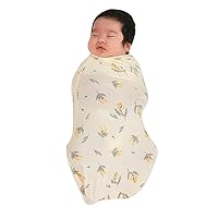 Konny Newborn Swaddle Pouch | Soft & Breathable Baby Sleepwear(0-3 Months) | Swaddles for Newborns, Nursery Swaddling Blankets (Mimosa)