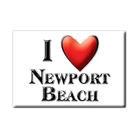 NEWPORT BEACH FRIDGE MAGNET CALIFORNIA (CA) MAGNETS USA SOUVENIR I LOVE GIFT (Var. NORMAL)