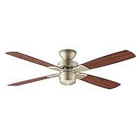 Daiko DAIKO AS-563E Ceiling Fan, No Light, Remote Control, Reversible Feathers, Silver, Simple Installation