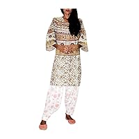 Elephant Print Long Top Tunic Women's Cotton Kurti Casual Girl's Wear Clothing Half Sleeve Multi Color Plus Size (7XL)