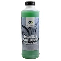 Lotus Ultra Power Foam Shampoo; Snow Foam; pH Neutral Car Wash Shampoo; Gentle on Sealants and Coatings (33.8 fl oz / 1 Liter),Green