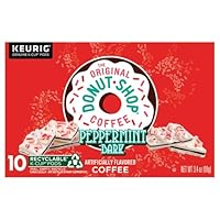 Peppermint Bark Keurig Single-Serve K-Cup Pods, Light Roast Coffee (1 box of 10 pods)