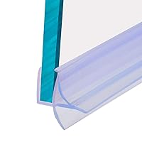 Glass Door Bottom Seal, Cutable Waterproof Strip for 1/4