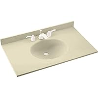 Swan VT02231.037 Ellipse Solid Surface Single-Bowl Vanity Top, 31