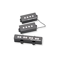 Seymour Duncan Quarter Pound P-J Bass Set- High Output Neck and Bridge Pickups for Classic and Hard Rock, Grunge, Metal, and Punk