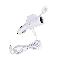 2-Socket Dual USB Charger Socket, 12v Quick Charge 3.0 Power Outlet Adapter Car Cigarette Lighter for Phone Tablet GPS