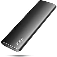 Netac 500GB Portable SSD USB 3.2 Gen 2 (10 Gbps, Type-C) External Solid State Drive Backup Slim Portable Drive for File Storage/Business Travel Essential, Rapid Read & Write Low Noise, Zslim