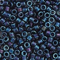 Miyuki Delica 11/0 - Purple AB Metallic DB0025-250gms Bag of Japanese Glass Beads Bulk Bag of Japanese Glass Beads