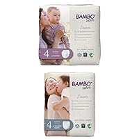 Bambo Nature Premium Eco-Friendly Baby Diapers, Size 4, 27 Count and Training Pants, Size 4, 22 Count