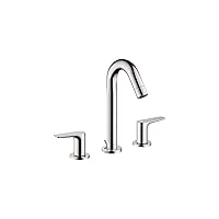 hansgrohe Logis Modern Low Flow Water Saving 2-Handle 3 9-inch Tall Bathroom Sink Faucet in Chrome, 71533001