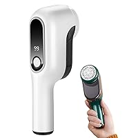 2024 New Scrubbeeze Lint Remover, Lint Remover Rechargeable(2nd Gear Adjustment / 6-Leaf Blades) Digital Power Display Lint Remover, Fabric Shaver and Lint Remover (White)