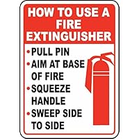 How to Use a Fire Extinguisher Safety Sign Vinyl Sticker
