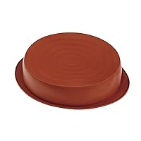 HappyFlex HF1028 with Contoured Bottom Cake Tin, Silicone, Brick, 2.2 Litre