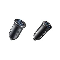 Anker USB-C Car Charger, 30W 2-Port Type-C Car Adapter with Anker 320 Car Charger (24W II)