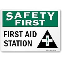 SmartSign “Safety First - First Aid Station” Label | 10