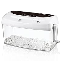 CHCDP Paper Shredder Capable of Crushing Credit Card CDs A4 Mini Home Hand Cranked Manual Paper Shredder