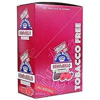 HEMPaRILLO Berries Hemp Wraps with KC Pop Top (15 Packs - Full Box)