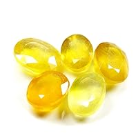 9X7 to 16X12 MM 5 Pcs Lot Natural Yellow Sapphire Loose Gemstone Oval September Birthstone