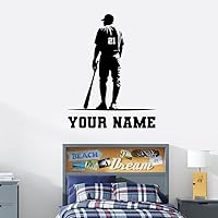 Baseball Decals for Boys Room - Personalized Baseball Decal - Baseball Large Wall Decal - Baseball Wall Decals