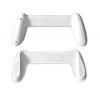 Custom Thin White New3DSXL Extra Gaming Handle Non-Slip Hand Grip, Compatible with for Nintendo New 3DS Small Handheld Game Console, 100% Fit Comfortable Sweatproof Prosthetics Holder Bracket