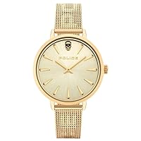 Police Gold Miona Watch 16035MSG/22MM, Gold, One Size, Bracelet
