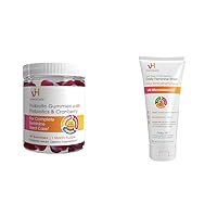 vH essentials Probiotic Gummies with Prebiotics & Cranberry, 60 Count Tea Tree Oil & Prebiotic Daily Feminine Wash, 6 Fl Oz (Pack of 1)